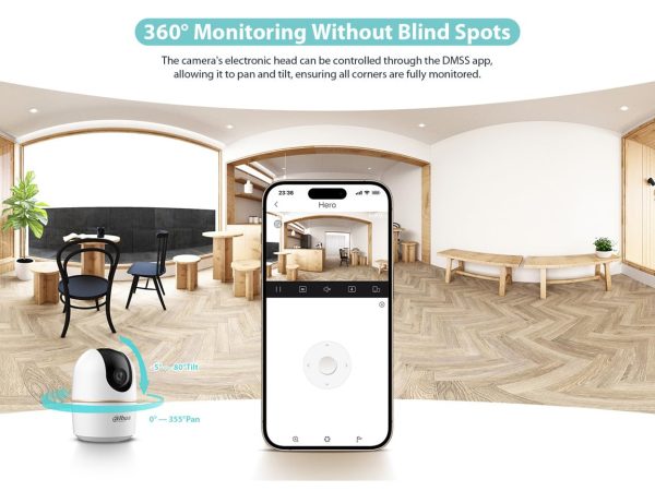 Dahua DH-H3AE 3MP HERO A1 Wi-Fi Pan & Tilt Network Camera onoly at pro cctv Soltuion in best price