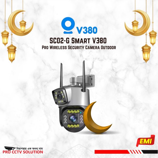 SC02-G Smart V380 Pro Wireless Security Camera Outdoor best price in pro cctv solution