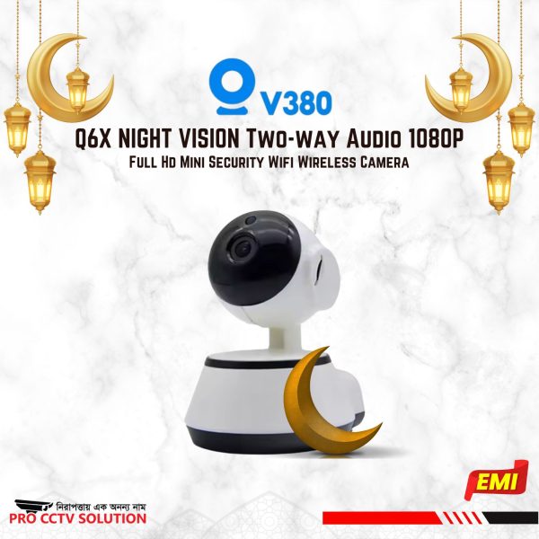 V380-Q6X NIGHT VISION Two-way Audio 1080P Full Hd Mini Security Wifi Wireless Camera best price in pro cctv solution